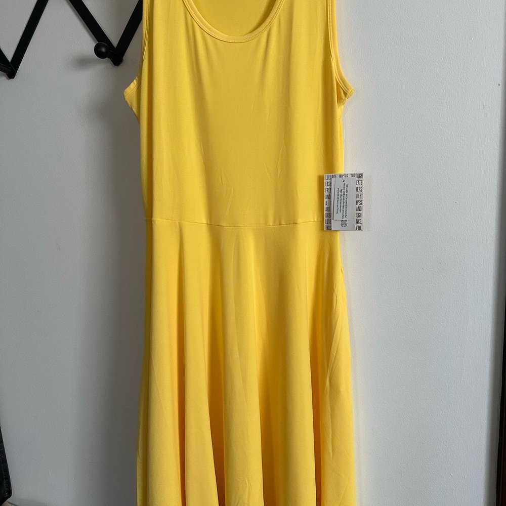 LuLaRoe Sunny Yellow Midi Dress